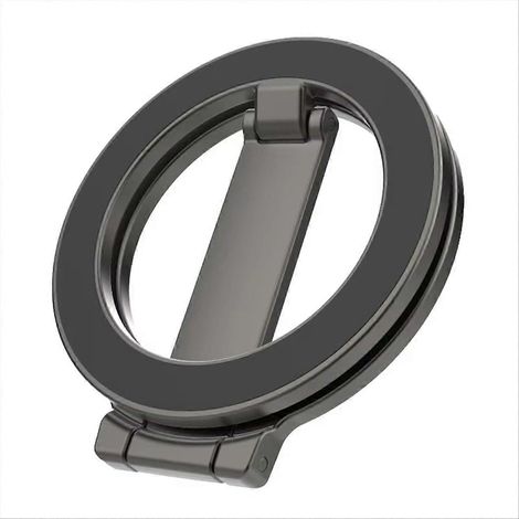Doppelseitige magnetische Handyhalterung, Haltering, Ständer, Magnetbefestigung, grau (1/5)