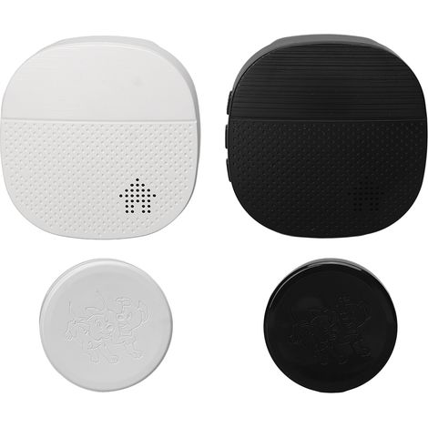 Clochette chien dressage propreté, sonnette sans fil pour chiot, porte coulissante extérieur étanche bouton tactile prise US 100‑240V (1/5)