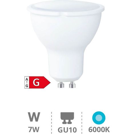 Lampe LED dichroïque 6W GU10 6000K dimmable