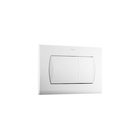Roca – Plaque de commande WC A890195000 – Double décharge PL1 DUAL ONE – Largeur 17.9cm – Hauteur 5.7cm – Longueur 27.6cm – Installation sans outils (1/5)