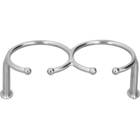 Porte-gobelet double anneau ouvert acier inoxydable 316 universel pour bateau table de jeu canapé voiture (1/5)