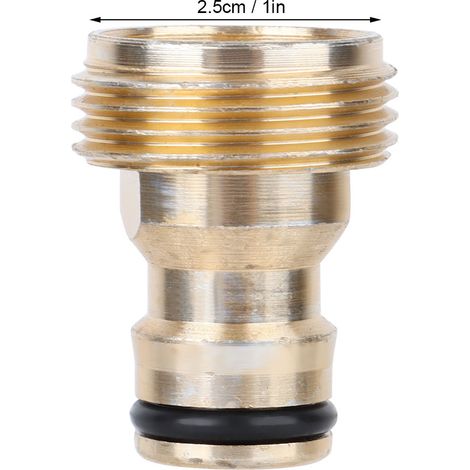 Raccord rapide 3/4 aluminium pour tuyau d'arrosage, adaptateur de canalisation pour jardin domestique (1/5)