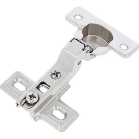 AMIG bisagra cazoleta 4711 acodada niquelado 26 , Bisagra cazoleta fija acodada 26mm. Distancia entre agujeros 38mm. (1/2)
