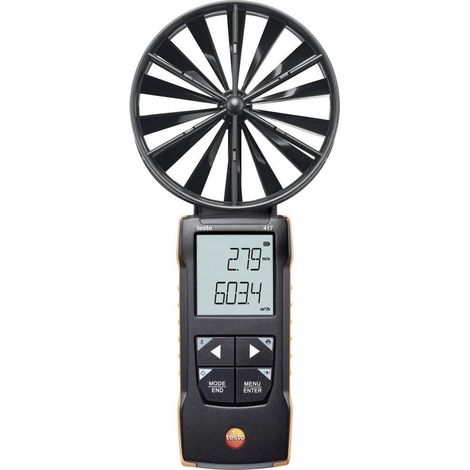 Testo 417-2 anemómetro digital negro preciso