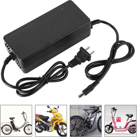 Chargeur de batterie au lithium CN 100V‑240V avec tête CC pour vélo électrique (48V/2A)