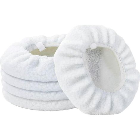 Lot de 5 tampons de polissage de 25 cm pour polisseuse de capot, lustreuse et cireuse pour voiture (1/5)