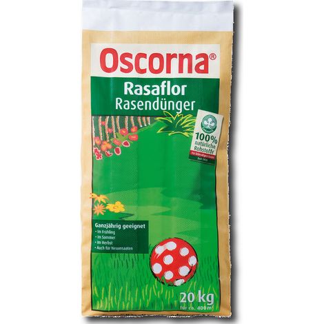 Oscorna Rasaflor Rasendünger 20 kg Naturdünger Naturrasendünger Biorasendünger