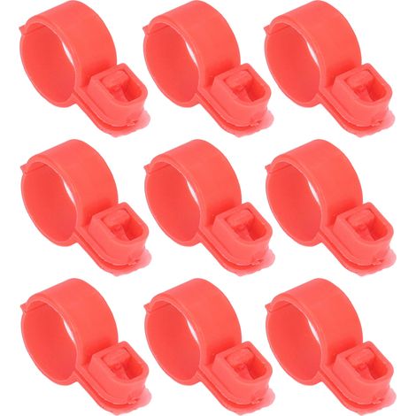 100 bandes d'identification pour pattes de poulet, avec boucle, installation facile, en TPU. (1/5)