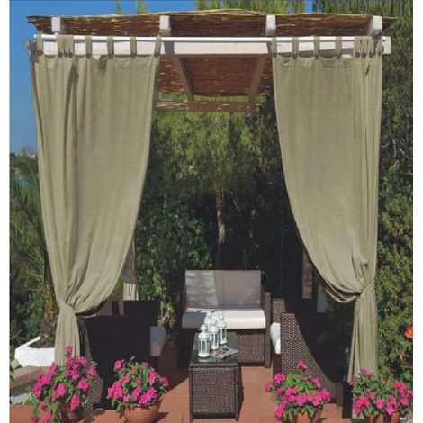Tenda da Sole per Gazebo Pergola Veranda Impermeabile Anti-Muffa 160X270 cm TORTORA