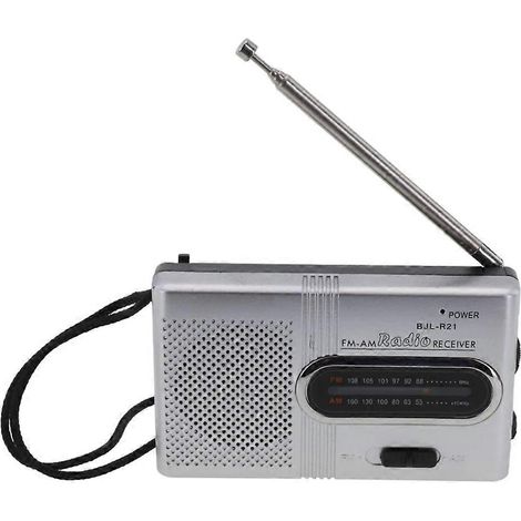 Mini radio AM/FM portable à piles, radio de poche AM/FM pour personnes âgées, radio portable à large bande de fréquences (1/5)