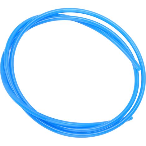 Tuyau pneumatique flexible TPU pour compresseur d'air, tube résistant aux carburants et huiles chimiques, modèle TPU1065, diamètre extérieur 10 mm x intérieur 6,5 mm, bleu, 1 mètre.