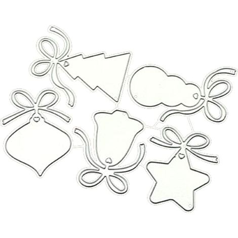 Weihnachtsschablone aus Kohlenstoffstahl für Kartenherstellung und Weihnachtsbasteleien (1/5)
