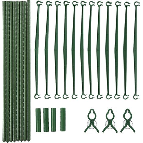 Tuteur Pour Plantes Grimpantes - Structure En Acier Et PP - Pour Balcon Jardin Couloir - 95x32x32cm (1/5)