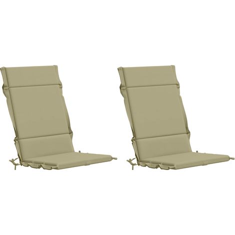 Coussins de Chaise à Dossier Haut en 2 Pièces GEMERT 2 pcs – aménagement extérieur