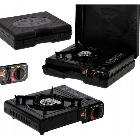 FORNELLO A GAS PORTATILE DA VIAGGIO PER CAMPER, A CARTUCCIA, PER VALIGIA, 2,8 kW