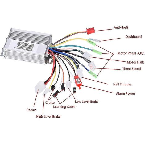 Contrôleur de vitesse pour moteur CC sans balais 36 V/48 V 350 W pour vélo électrique et scooter électrique (1/3)