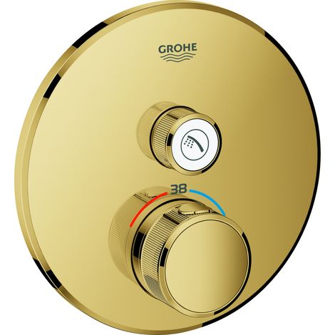 Thermostat Grohe Grohtherm SmartControl avec une vanne d'arrêt, (1/4)