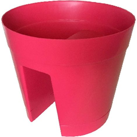 Vaso Ringhiera Tondo Regina Dimensione 30 cm Colore Cherry VASO RINGHIERA TONDO REGINA CM.30 CHERRY | PZ