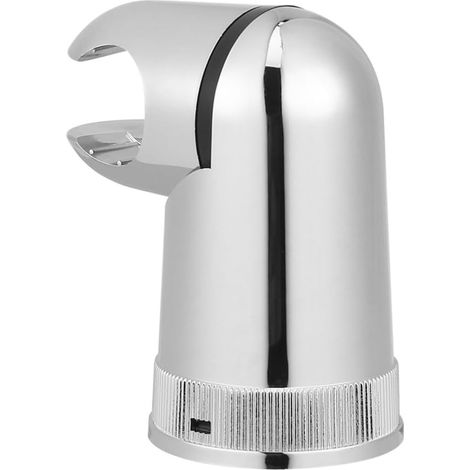 Support de douche rotatif Homoyoyo en ABS plaqué pour salle de bain, fixation ronde argentée pour douchette à main (1/5)