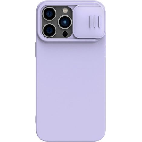 Étui pour iPhone 15 Pro Max/15 Ultra avec cache-objectif coulissant, fin et protecteur, résistant aux chocs – violet (1/5)