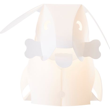 Litecraft Glow Table Lamp Dog Origami Style Child's Bedside LED Light - White (1/5)