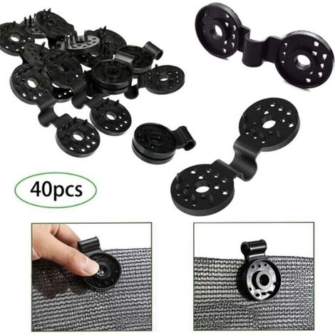40pcs UV Protection Shade Cloth Clips - Hooks for Installing MUMU Agricultural Awnings (1/4)