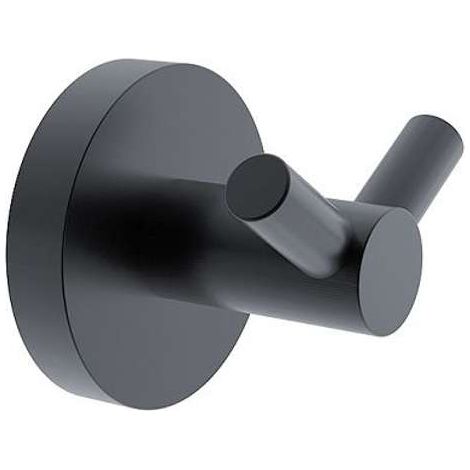 Nimco Unix - Gancho doble, negro mate UNC 13053-90 (1/2)