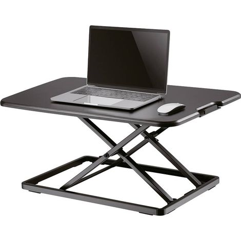 Neomounts NS-WS050BLACK Poste de travail de bureau assis-debout Plage d'altitude: 4.5 à 40.5 cm noir Y337832 (1/5)