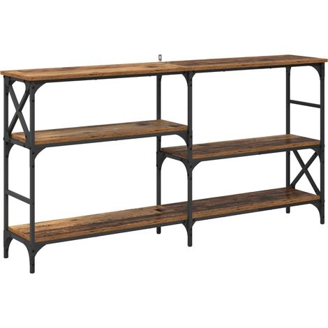 Maison Exclusive - Mesa Consola con estante Madera vieja 150 x 29