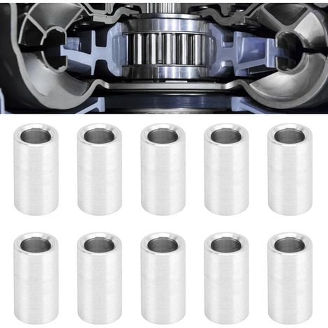 Zehn Aluminiumdichtungen Φ6mm, 3502-0006-0090, 9mm lang. (1/5)
