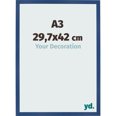 yd. - Cadre photo A3 29.7x42 - Bleu Fonce - MDF - Bologna