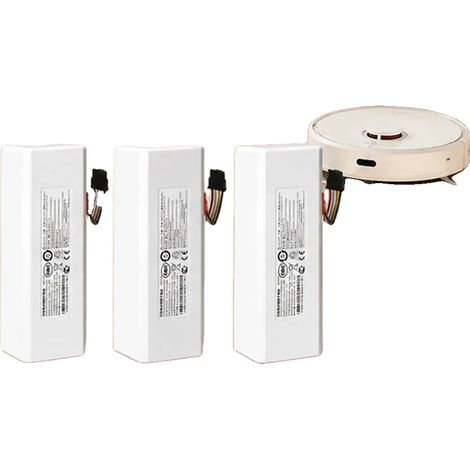 Batterie d'aspirateur robot, 14,4V, capacité de 12800mAh, 12800mAh-3 PCS (1/2)