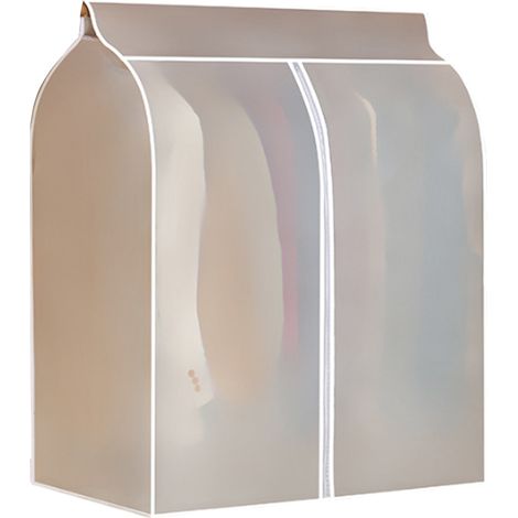 Housse De Rangement Pour Vêtements - PEVA Épais - Anti-Humidité Anti-Poussière - Fermeture Éclair Double - Pour Armoire - 1 Pièce (1/5)