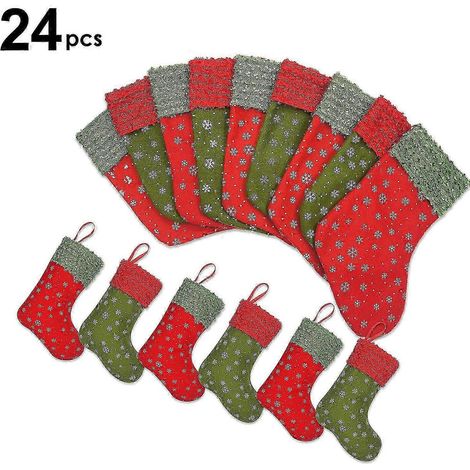 Chaussettes de Noël Tizzy, décorations de Noël classiques, ornements de Noël, décorations pour sapin
