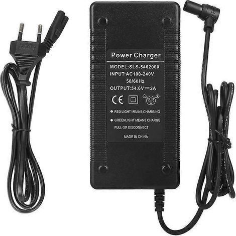 Chargeur 54,6 V 2 A pour trottinette électrique Xiaomi 4 Ultra/4 Pro 2e génération - Adaptateur secteur - Accessoires d'alimentation - Prise UE (1/5)