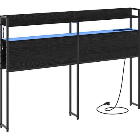 Maison Exclusive - Cabecero con almacenamiento Roble negro Madera