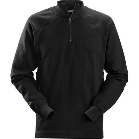 SUDADERA REFORZADA CREMALLERA NEGRO T-S