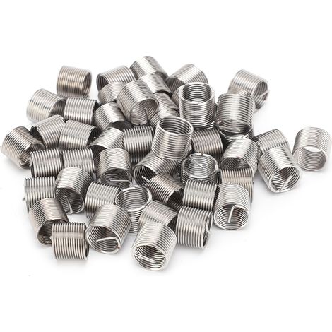 Kit de réparation d'écrous à diamètre réduit, 50 inserts filetés mâles et femelles, en acier inoxydable M10x1x1,5D (1/5)