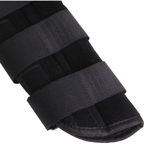 Attelle de poignet avec plaque en acier, réglable et respirante, noire, protection contre les entorses du poignet droit. (1/5)