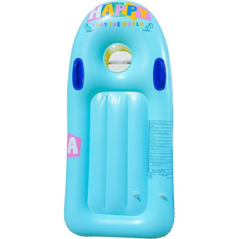 Bodyboard gonflable pour enfants, planche de surf avec poignées, portable, pour piscine, flotteur, plage, surf, natation, été, jeux d'eau pour enfants, garçons et filles (1/5)