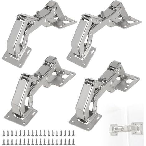 4 x Charnière Gond 175° pour Porte de Placard avec Amortisseur (1/5)