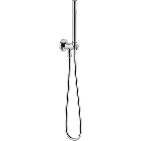 PONSI Supporto doccia fisso cromo con presa acqua/fless150/doccet stick tondo prod: bnkitcki21 codice prod: BNKITCKI21 (1/2)