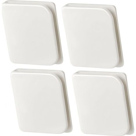 Lot de 4 pinces à rideau de douche, pinces à rideau de douche autocollantes pour fixer les rideaux de douche et les rideaux de fenêtre (1/5)