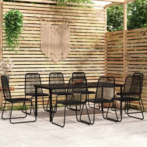 Cena de 9 PC set para jardín negro (1/5)