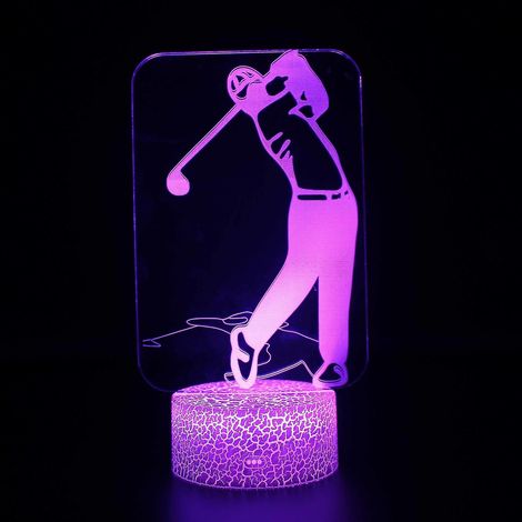 Lampe à illusion d'optique 3D, 7 couleurs, interrupteur tactile, veilleuse style déco, crée une ambiance romantique (1/3)