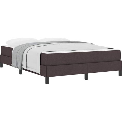 Maison Exclusive - Boxspringbett mit Matratze Dunkelbraun 140 x 2