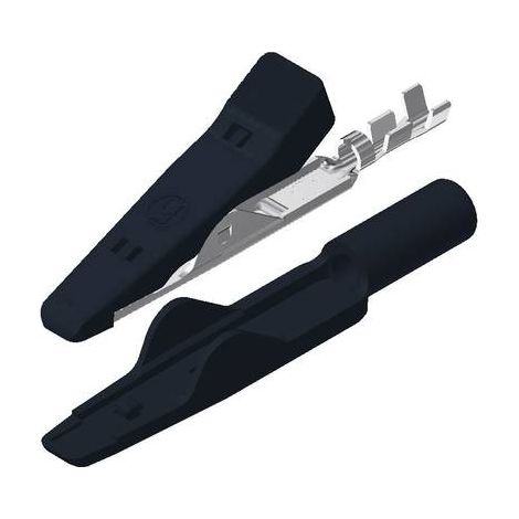 SKS Hirschmann Pinza cocodrilo mini negra 41,5 mm