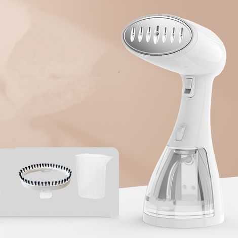 Mini-Bügeleisen, Mini-Dampfbügeleisen, tragbarer Dampfglätter (schnelles Aufheizen in 15 Sekunden, 330 ml Wassertank, 1500 W), kompaktes Hängebügeleisen für den Heimgebrauch – Weiß