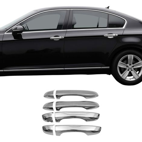 OMAC Couverture poignée de porte Compatible avec VW Golf Sportsvan 2014-2020 4 Portes Acier 8Pcs (1/5)