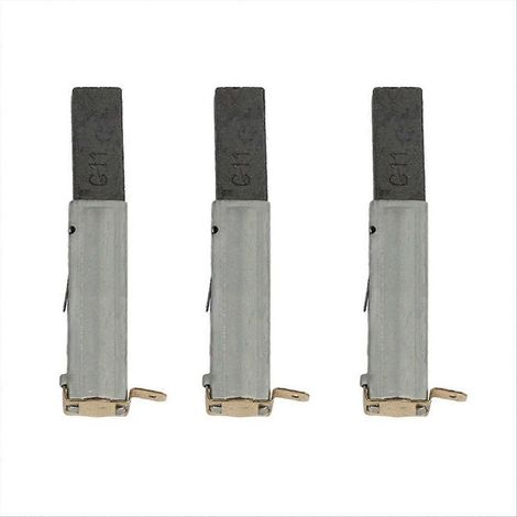 Set de 3 Charbons Moteur Universel pour Aspirateur - Balais Carbone de Rechange, Compatible avec Divers Modèles, Pièce Détachée pour Nettoyage Efficace (1/5)